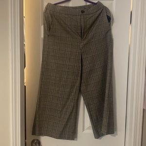Madewell cropped wide leg trousers
